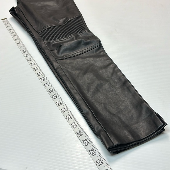 Molly Bracken Black Vegan Leather Skinny Pant. Sz S - Picture 12 of 13